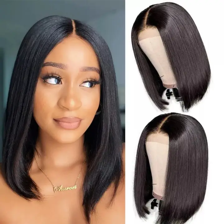 Perruque bob lace lisse soyeuse