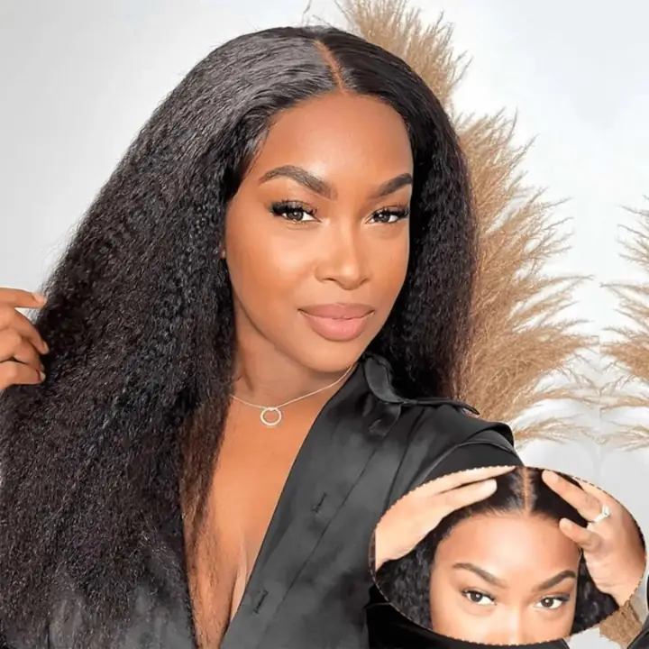 Kinky Straight Wear and Go Glueless Wig