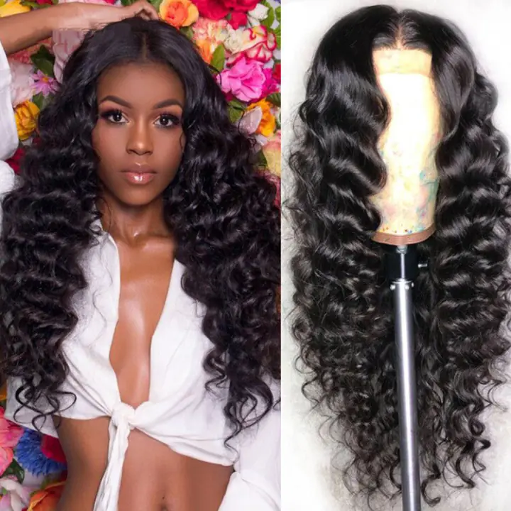Perruque lace front 13x4 Loose Deep Wave