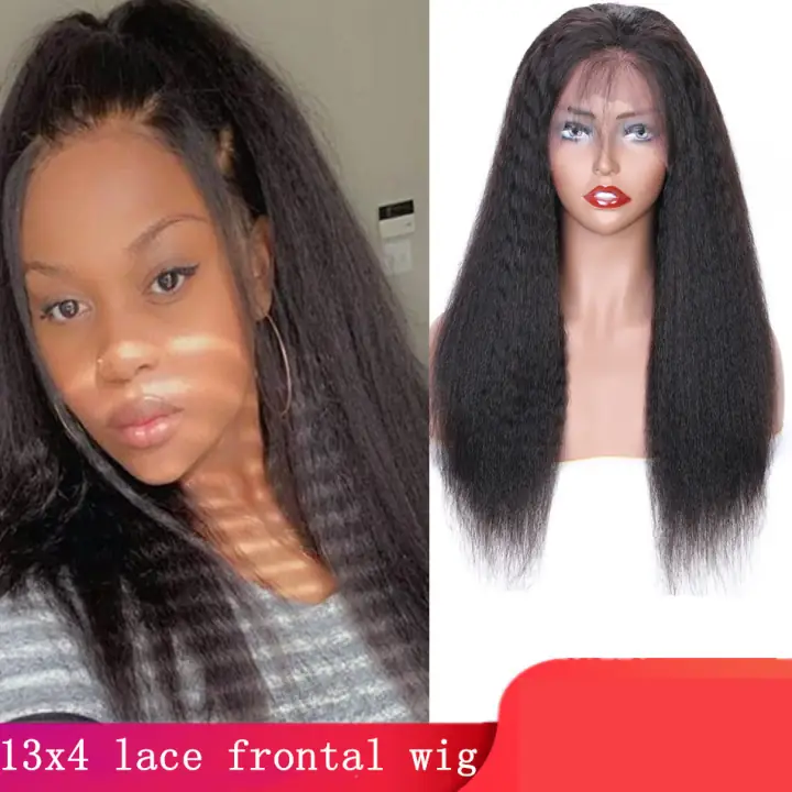 Kinky Straight 13x4 Lace Front Wig