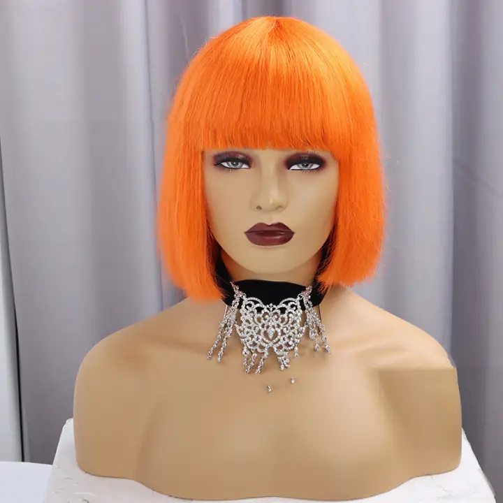 Ginger Straight Fringe Bob