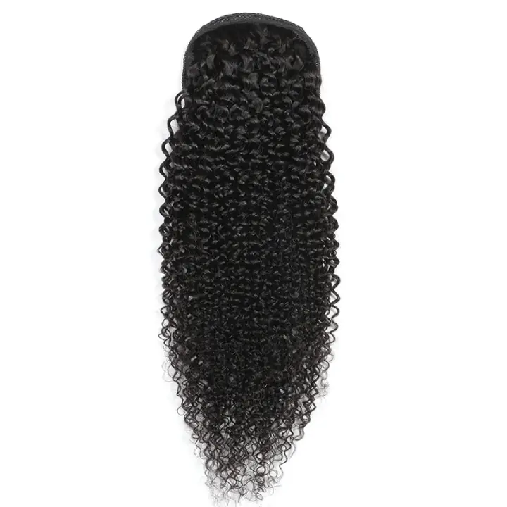 Queue de cheval à cordon Kinky Curly