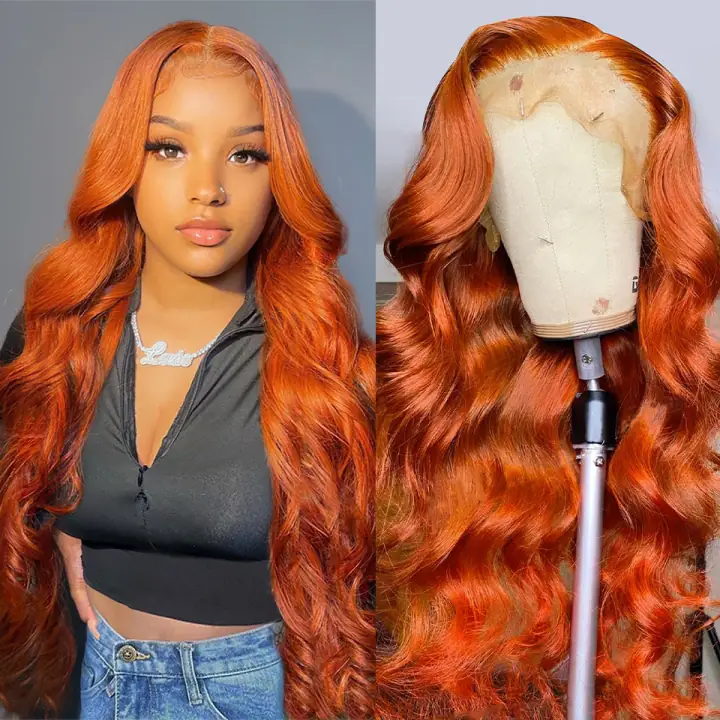 Ginger Body Wave Wig, 13x4, 4x4 or T-Part