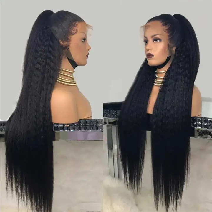 Kinky Straight 360 Glueless HD Lace Wig